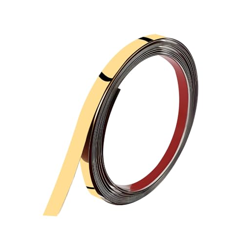 HYDERON Mirror Tape 12MM Gold – Strong Double-Sided Adhesive Tape for Multipurpose Use in Home, Office, and DIY Projects (5 Meter, 1 Piece) - Image 1