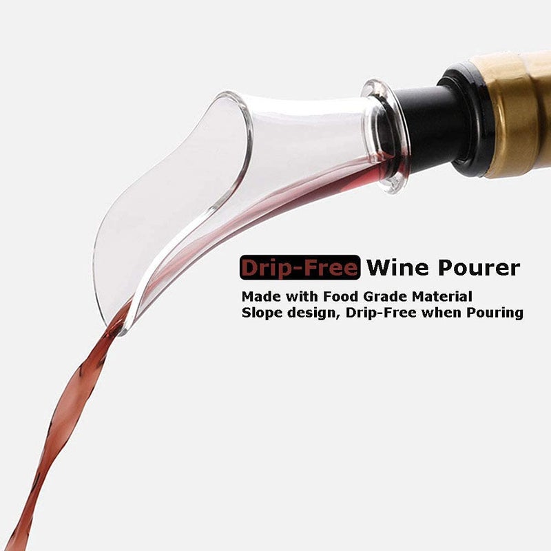 Whixant Whixant Electric Bottle Opener Electric Wine Bottle Opener with Battery Powered Motorized Operated Foil Cutter Wine Bottle Stopper Wine Casserole for Home Restaurant Party as a Gift for The Family  - Image 5