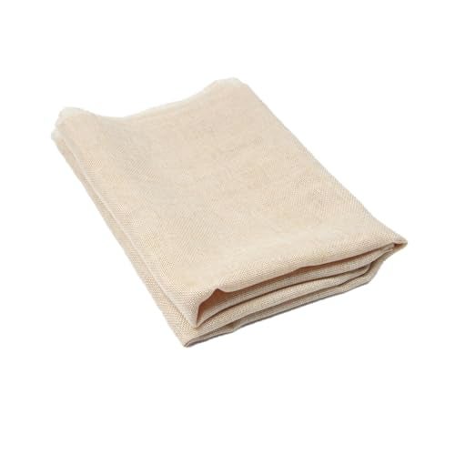 Flushbay Speaker Grill Cloth Linen Speaker Fabric Protective Dustproof Mesh Cloth Stereo Fabric Replacement for Home Stage Speakers, Media Cabinet, KTV Box-Two Layers(50 * 146cm-Beige) - Image 1