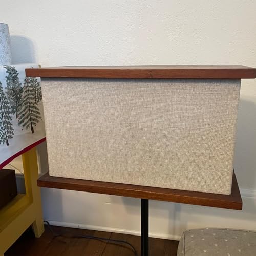 Flushbay Speaker Grill Cloth Linen Speaker Fabric Protective Dustproof Mesh Cloth Stereo Fabric Replacement for Home Stage Speakers, Media Cabinet, KTV Box-Two Layers(50 * 146cm-Beige) - Image 3