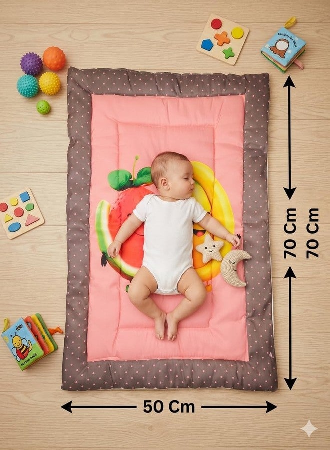 FRIDO Baby Godadi Pack of 3, Soft Cotton, Multicolor Cartoon Print, 20x30 Inch, Newborn Bedding Mat Set (FR_Godadi_7-8-9) - Image 4