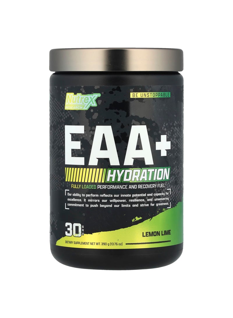 EAA + Hydration, Lemon Lime, 13.76 oz (390 g)