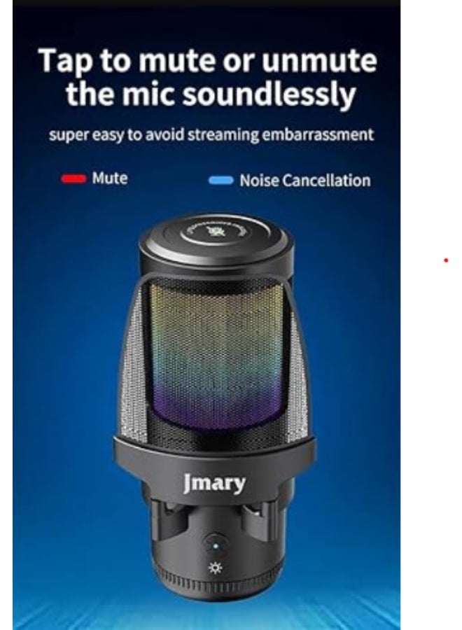 Jmary Mc-Pw13 Cardioid Microphone, 85Db, Compatible With Mobile Phones And Laptops - Black - Image 3