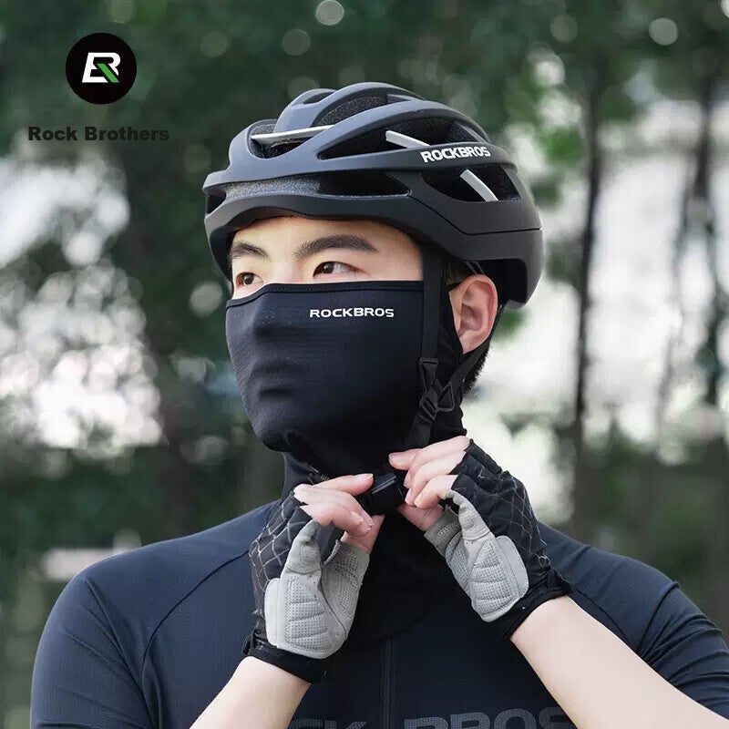 ROCKBROS Full Face Sun Protection Mask Motorcycle Balaclava Ice Silk Riding Neck Gaiter Summer Unisex Fishing Face Mask Dark Gray - Image 2