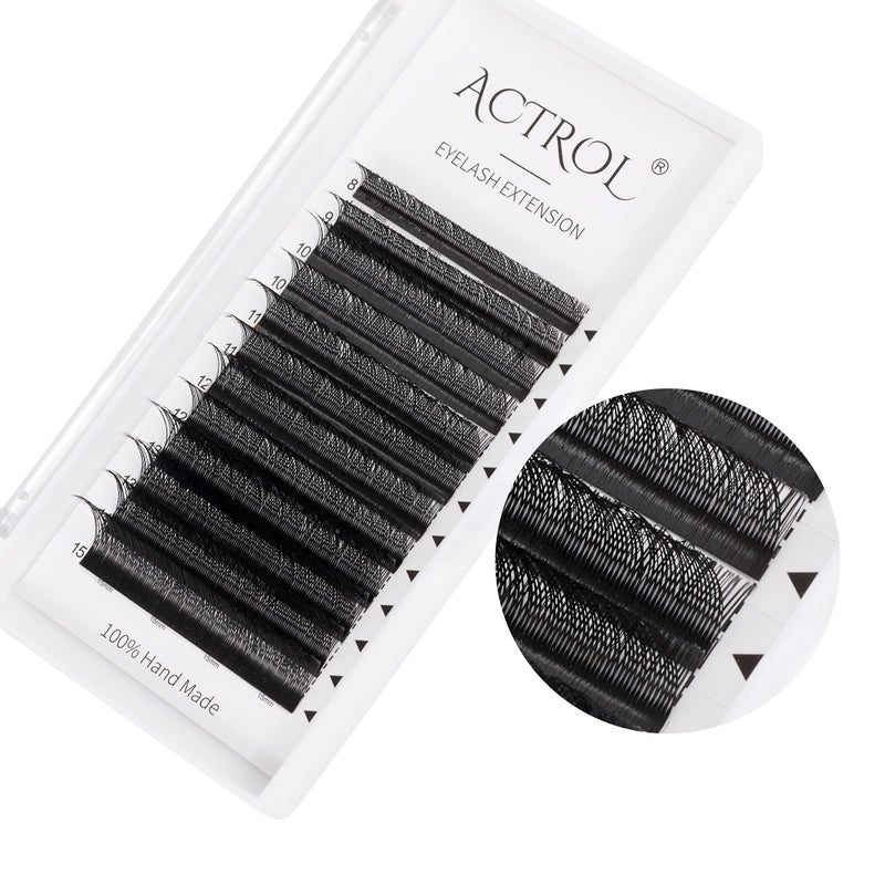 ACTROL YY Eyelashes Extension Lashes Black C Curl 0.05mm 8-15mm Mix 4D Lash Volume Extension Easy Fans Y Shaped Premade Soft Eyelashes Supply - Image 2