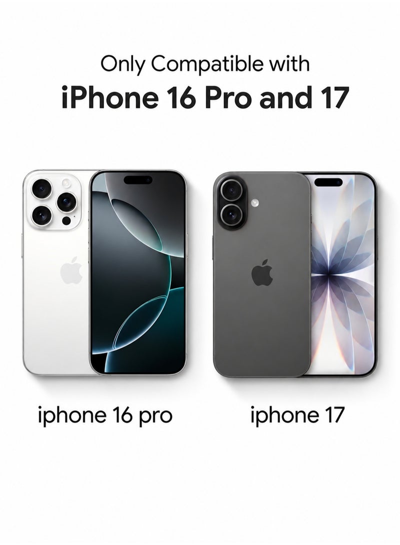ماجيك واقي شاشة iPhone 16 Pro / iPhone 17 (قطعة واحدة)، زجاج قوي بدرجة صلابة 9H، وضوح عالي HD، مقاوم للخدش والبصمات، سهل التركيب، متوافق مع أغطية الهاتف - Image 2