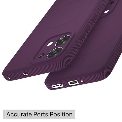 Pikkme Back Cover for Oppo F31 5G / Oppo F33 5G Soft Matte Silicone Mag-Safe Design (Mag-Safe Not Support) Camera Protection | Slim Fit Bumper Cover (Purple) - Image 4