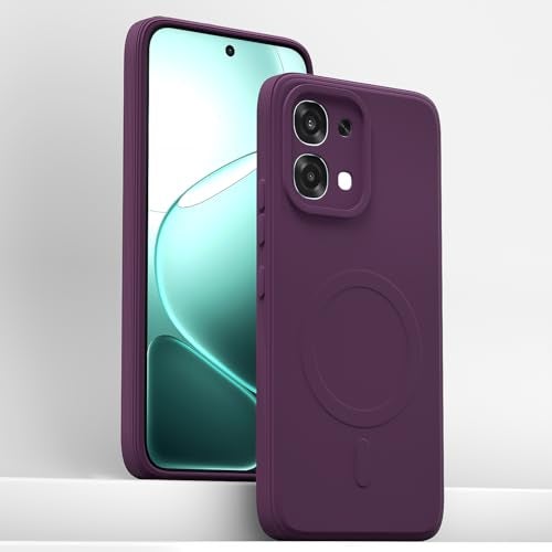 Pikkme Back Cover for Oppo F31 5G / Oppo F33 5G Soft Matte Silicone Mag-Safe Design (Mag-Safe Not Support) Camera Protection | Slim Fit Bumper Cover (Purple) - Image 2
