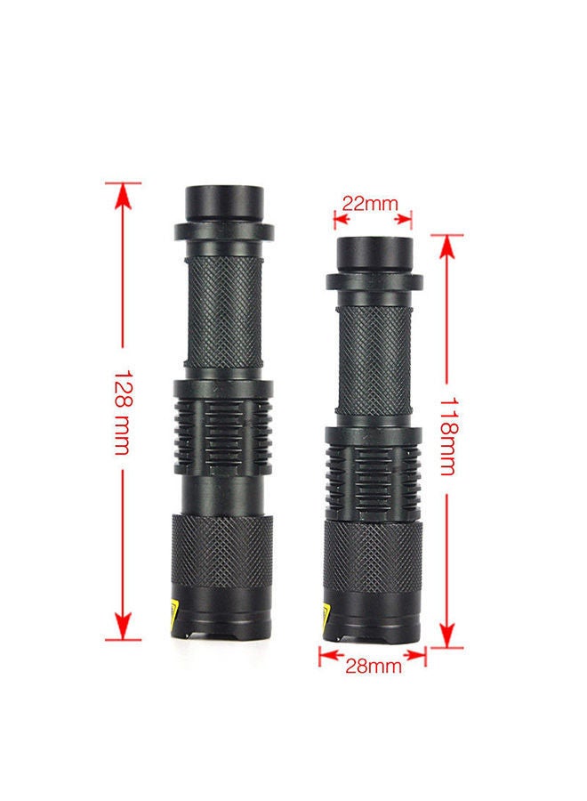 NIBEMINENT 5-Mode Zooming LED Flashlight Black 14x3x3cm  - Image 3