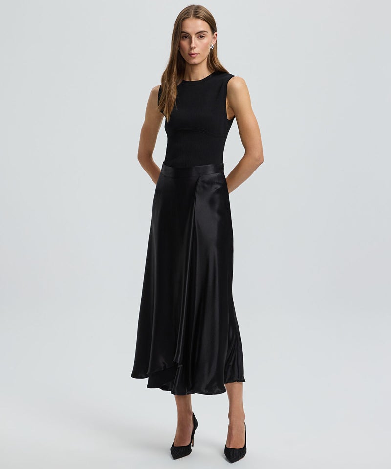 Ipekyol Satin Midi Skirt - Image 1