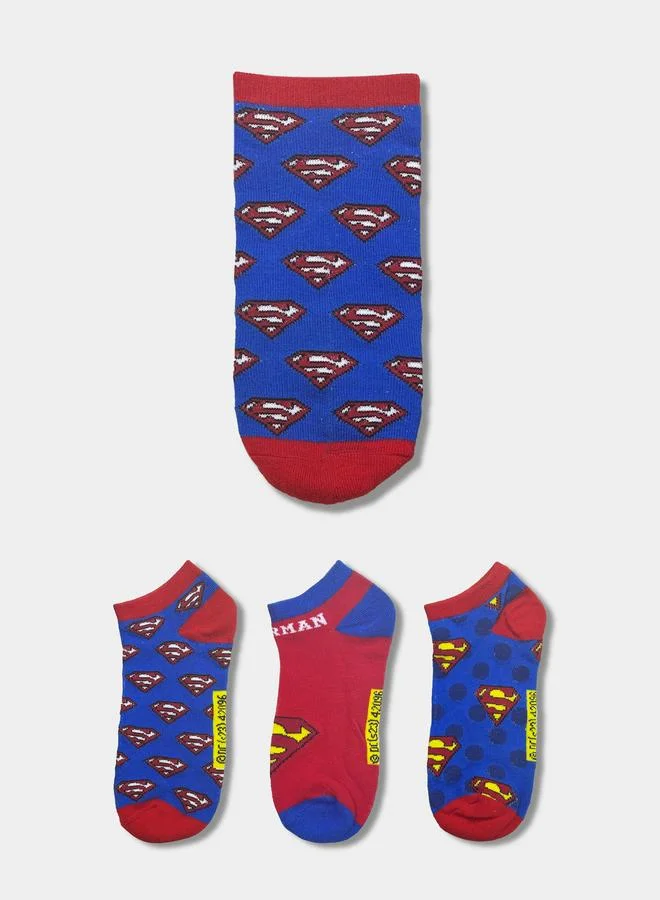 سوبر مان مجموعة من 3 جوارب كاجوال