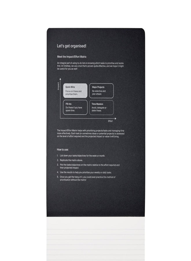 Orbitkey Notepad | An A4 Notepad with Lined Pages | Printed with Soy Ink on Recycled FSC-Certified Paper and Bound with Cotton Thread | Compatible with Compendium A4 - Image 3