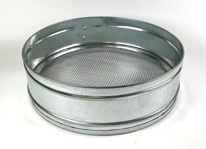Tredoni 30cm/12" Couscous Sieve Strainer - Stainless Steel Sieve Sifter, 3mm Mesh, Silver - Image 2