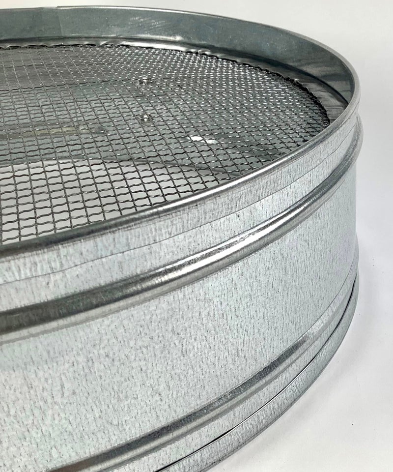 Tredoni 30cm/12" Couscous Sieve Strainer - Stainless Steel Sieve Sifter, 3mm Mesh, Silver - Image 3