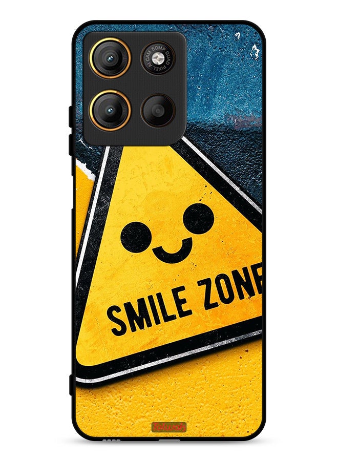 Tolwak Motorola Moto G15 Protective Case Cover Smile Zone