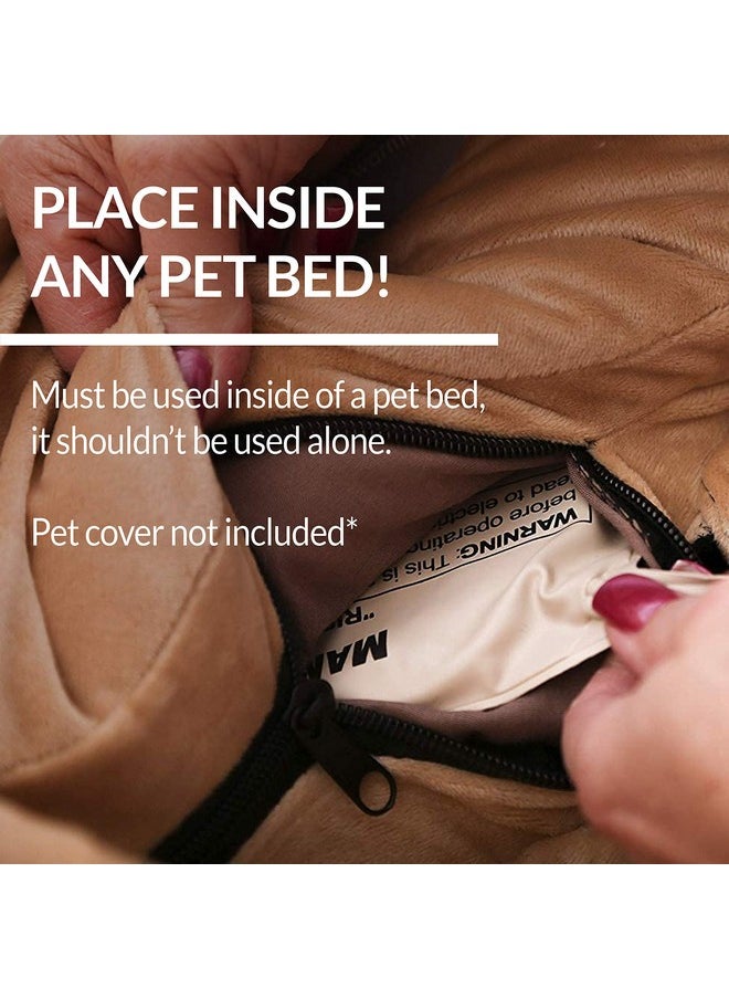 K&H Pet Products - Heated Pet Bed Warmer Waterproof Pet Heating Pad For Cat Beds And Dog Beds, Tan Small - Image 1