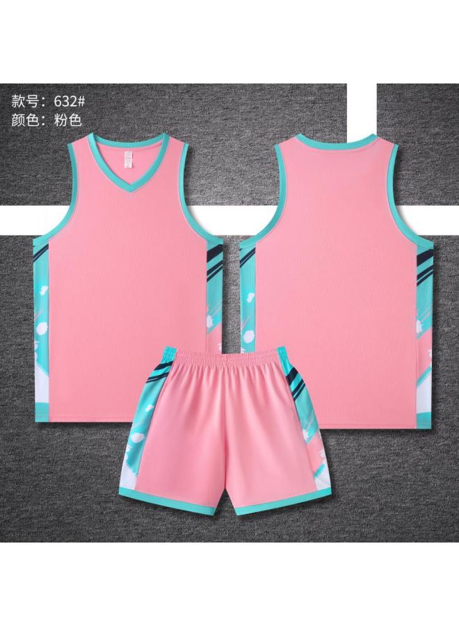 Basketball Uniforms Printed With A Batch Of Summer Student Breathable Sports Jersey Suits Vests For Boys And Girls Compeion Team Uniforms