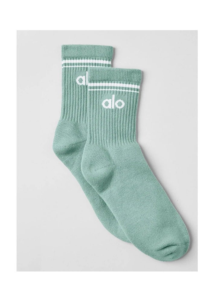 Alo Yoga Meia  Unisex Vintage Middle Socks
