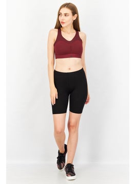 Reebok Women Sportswear Fit Padded Sleeveless Training Sport Bra, Maroon  - Image 4