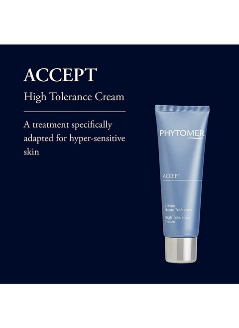 Accept High Tolerance Hydrating Face Cream | Restoring Face Moisturizer | Calming, Soothing, Refreshing Skin Cream | 50 Ml