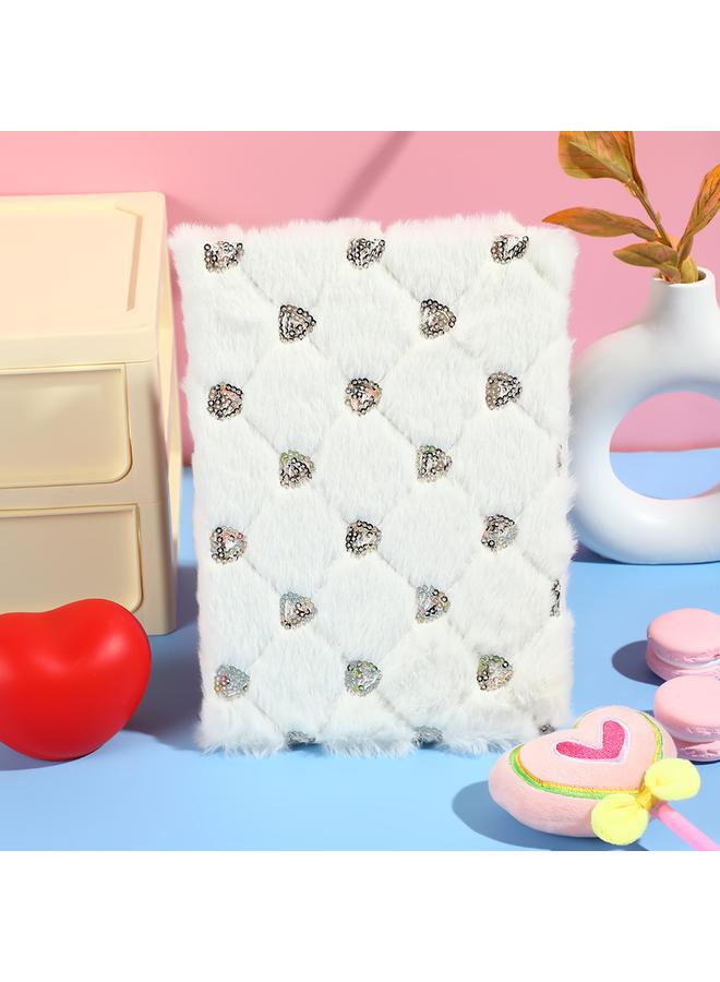 Bluejw New Plush Love Sequins A5 Horizontal Line Notebook High Color Value Gradient Notebook Student Hand Account Book - Image 5