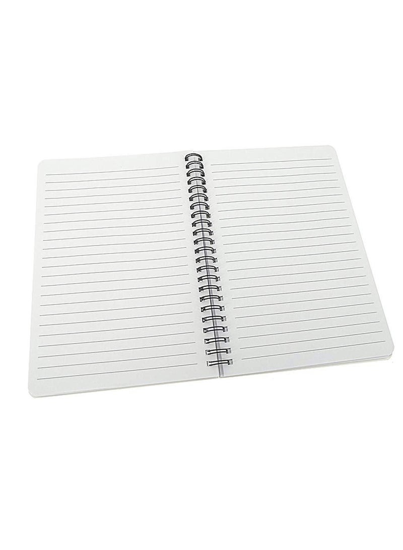 4 Pack A5 Spiral Notebook Journal,Wirebound Ruled Sketch Book Notepad Diary Memo Planner, A5 Size (8.3X5.7) u0026 80 Sheets (Leaf u0026 Flower) - Image 5