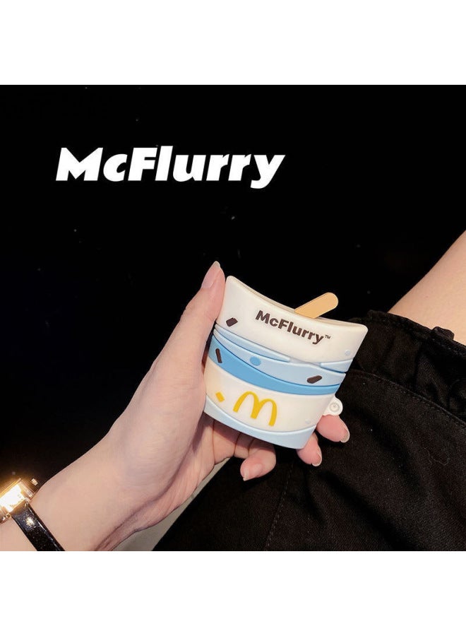 Yi Creative McDonald's Wheat Whirlwind Protective Cover Apple Bluetooth Earphone Case // Generation-Body Color:Wheat Whirlwind Earphone Cover + Hook-Memory Capacity:Airpods Pro [old Third Generation]  - Image 2