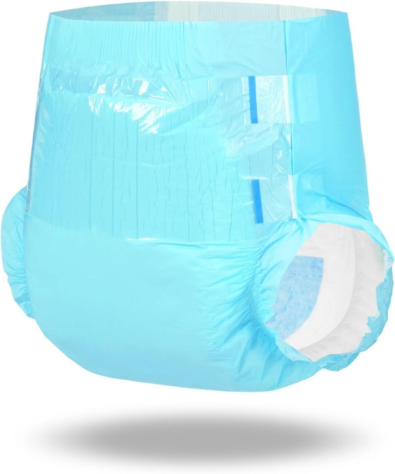 Littleforbig حفاضات قابلة للتعديل للبالغين 2 قطع ABDry حفاضات فائقة الامتصاص زرقاء متوسطة 2838 - Image 2