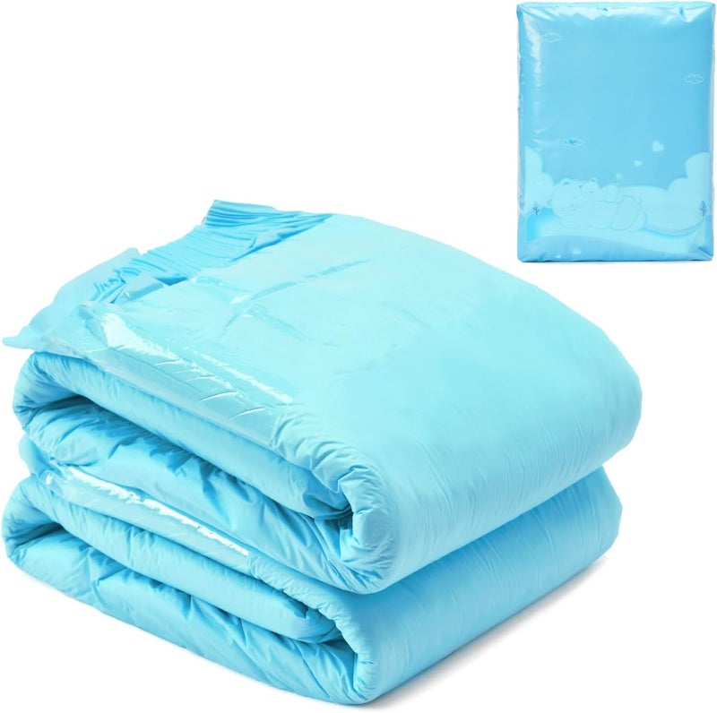 Littleforbig حفاضات قابلة للتعديل للبالغين 2 قطع ABDry حفاضات فائقة الامتصاص زرقاء متوسطة 2838 - Image 1