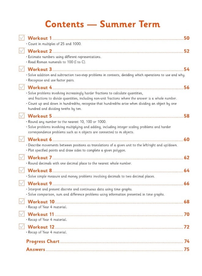 KS2 Maths 10-Minute Weekly Workouts - Year 4 - Image 4