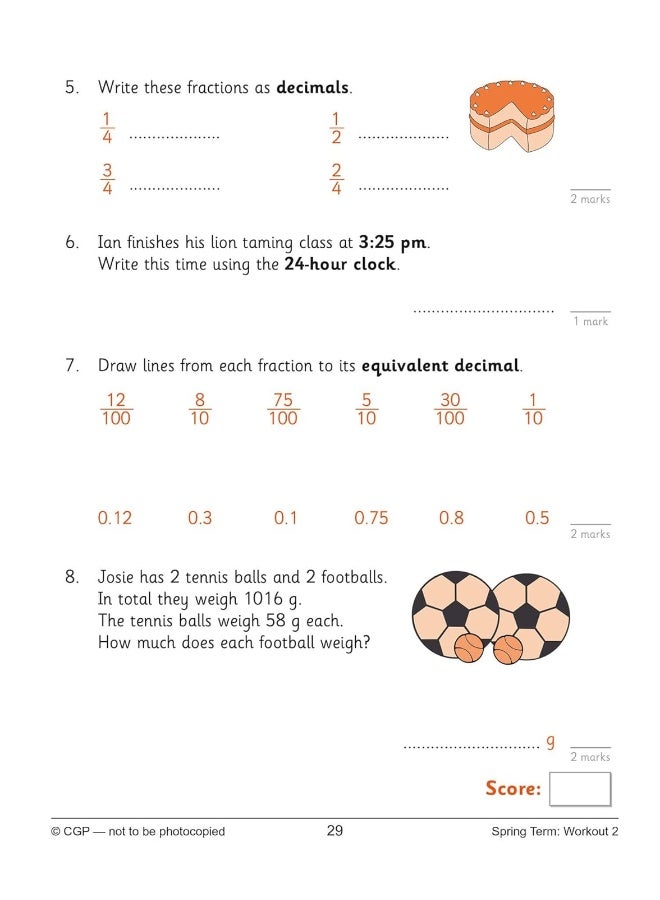 KS2 Maths 10-Minute Weekly Workouts - Year 4 - Image 5