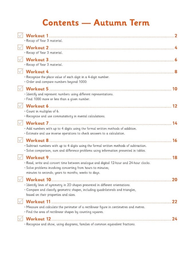 KS2 Maths 10-Minute Weekly Workouts - Year 4 - Image 3