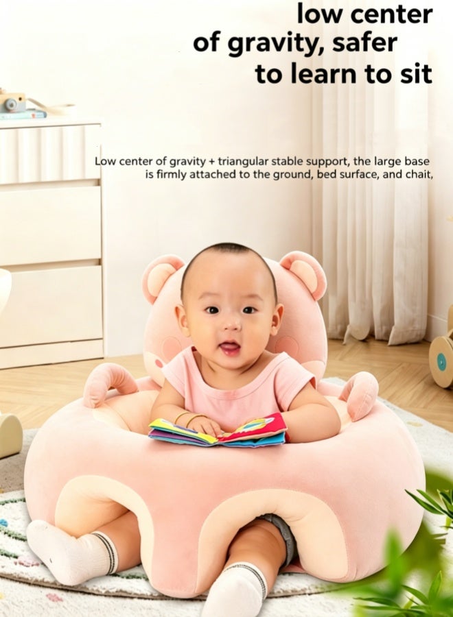 oldlaiben Baby Sitting Chair,Baby Sit up Chair,Baby Sitting Support Seat Sofa,Cartoon Cute Baby Seat,Baby Support Sofa Chair,Infant Learning Seat,Portable Baby Comfortable Floor Seat,Perfect Toddler Gift To Learn To Sit,Baby Gifts(Bear) - Image 5