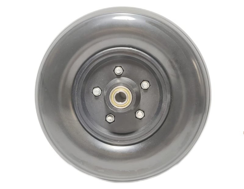 ComsenMed Wheelchair Caster Wheel with 7/16" Bearings & Urethane Tire(8"*2"), (200 * 50),Bariatric Heavy Duty Wheelchair Universal Caster, Front Wheel Replacement Parts,8" x 2" Solid Urethane tire(1EA,Black) - Image 4