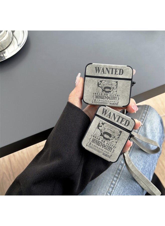 Generic - Luffy Reward Order Applies To Airpods4 For Apple Bluetooth Wireless Earphone Set 1/2/3 Generation Pro2 Leather Cartoon-Color:Venom Headphone Cover + Lanyard-Applicable Model:airpods 1/2 Generation - Image 1