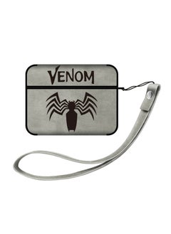 Luffy Reward Order Applies To Airpods4 For Apple Bluetooth Wireless Earphone Set 1/2/3 Generation Pro2 Leather Cartoon-Color:Venom Headphone Cover + Lanyard-Applicable Model:airpods 1/2 Generation