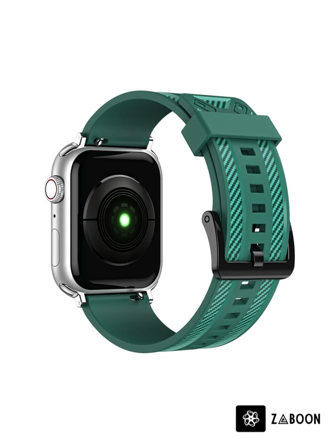 Zaboon سوار ساعة بتصميم ألياف الكربون لساعة آبل الترا 49 مم / السلسلة 8&7 45 مم / SE 2&6&SE&5&4 44 مم / 3&2&1 42 مم - Image 4