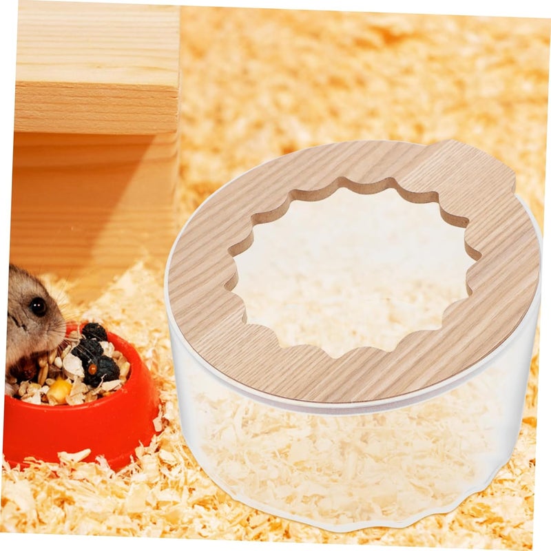 POPETPOP Hamster Sand Bath Container Multipurpose Hamster Bathroom Toilet Smooth Edges for Safety Easy to Clean Durable Design for Small Pets for Hamsters Mice Guinea Pigs - Image 5