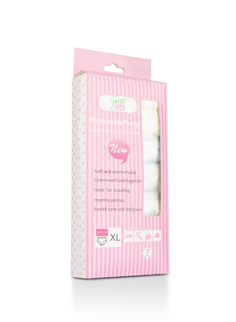 بيور لايف سروال بيور لايف النسائي القابل للاستخدام مرة واحدة مقاس XL – ناعم، مريح، وآمن - Image 1