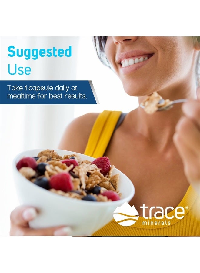 Trace Minerals كبسولات مغنيسيوم جليسينات | 120 ملغ مكمل مغنيسيوم | 180 حبة - Image 3