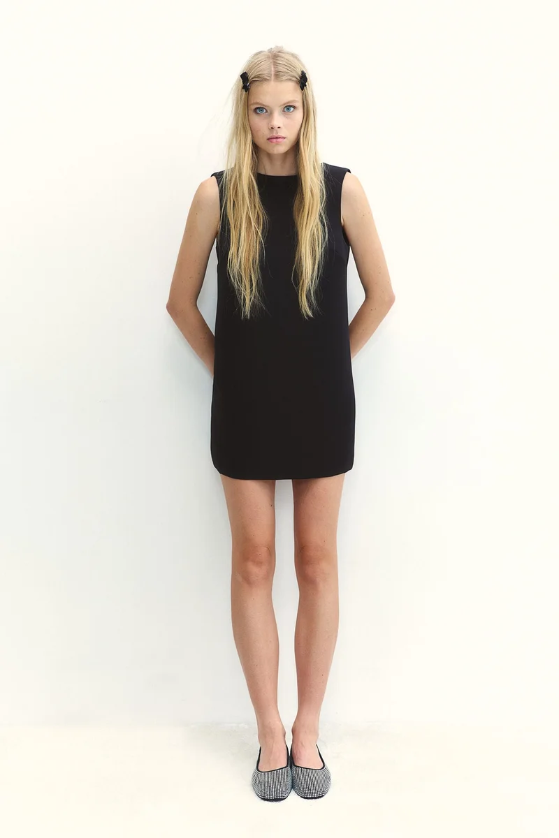 H&M Bow-Detail Sleeveless Dress