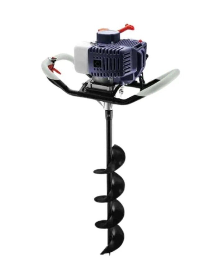 makute 52 CC Petrol Earth Auger with 1Bit 100MM for Digging Holes in Gardens, Lawns, Backyards, and Other Similar Tasks.( EA52) - Image 1