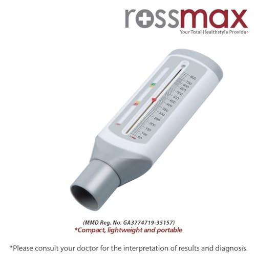 Rossmax Peak Flow Meter for Adults PF120A White - Image 2