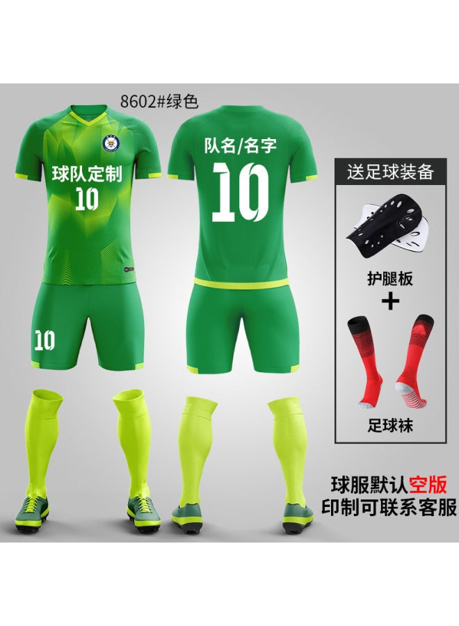 8602# Green Football Jersey - Image 1
