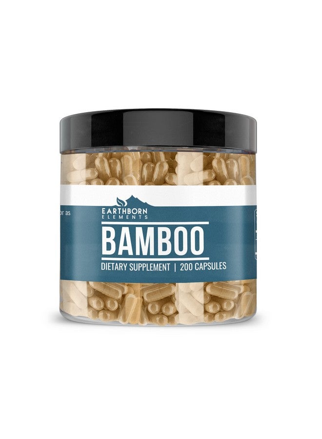 Earthborn Elements Bamboo 200 Capsules, Pure & Undiluted, No Additives - Image 1