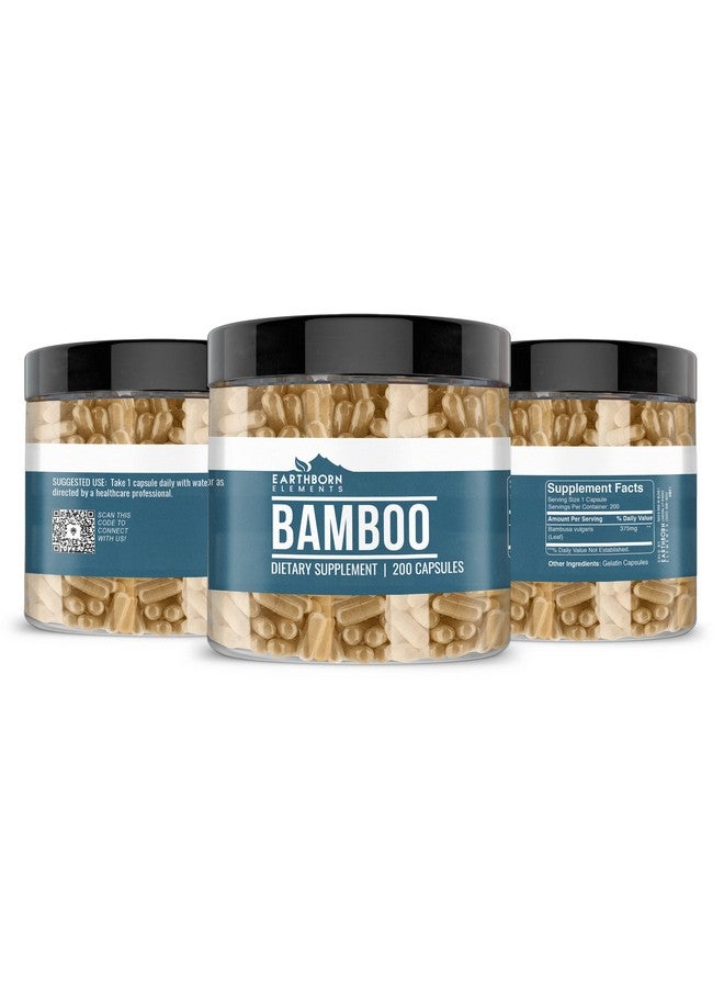 Earthborn Elements Bamboo 200 Capsules, Pure & Undiluted, No Additives - Image 2