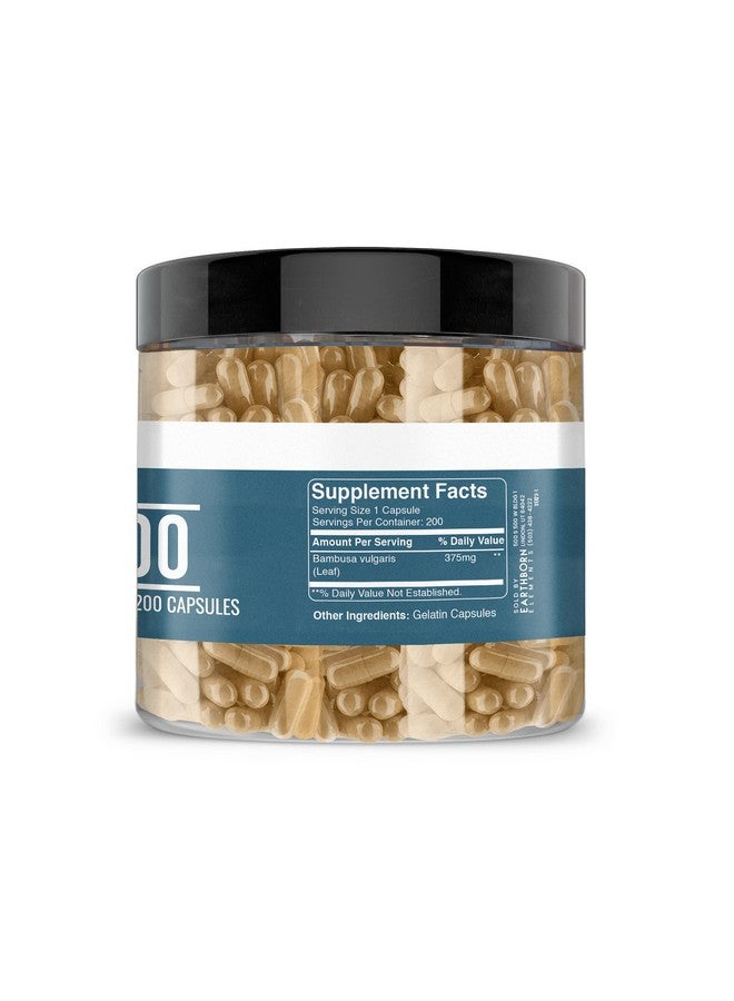 Earthborn Elements Bamboo 200 Capsules, Pure & Undiluted, No Additives - Image 4