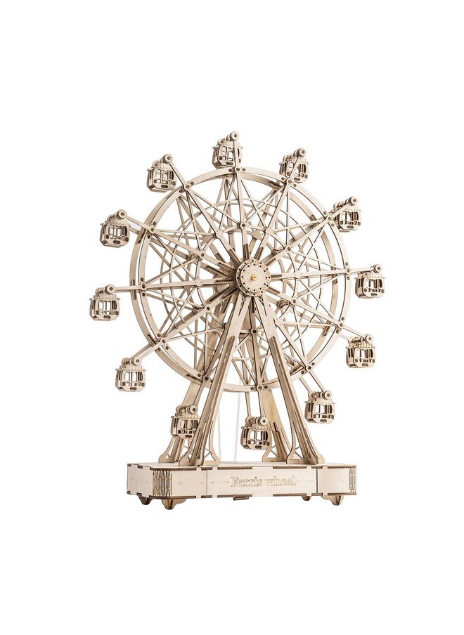 RoWood Rowood 3D Puzzles for Adults, Model Kits for Adults, Wooden Music Box,DIY Craft Kits for Adults Teen Boy Gifts on Birthday Christmas - Ferris Wheel (232 PCS)  - Image 1