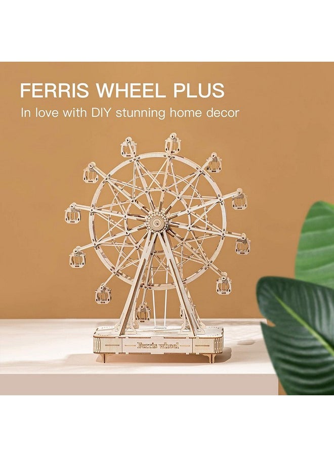 RoWood Rowood 3D Puzzles for Adults, Model Kits for Adults, Wooden Music Box,DIY Craft Kits for Adults Teen Boy Gifts on Birthday Christmas - Ferris Wheel (232 PCS)  - Image 3