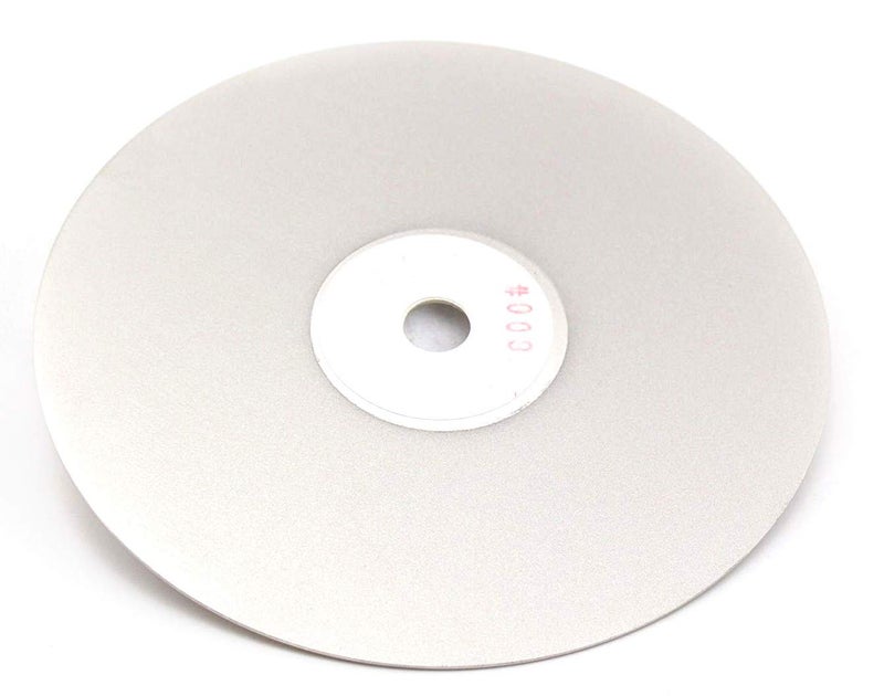 DRILAX 6 inch Grit 800 Professional Quality High Density Diamond Coated Flat Lap Lapping Lapidary Wheel Disc Glass Jewelry Polishing Tool Grinding Sharpening Metal Back 1/2 Arbor (Grit800) - Image 1
